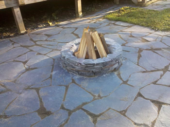 Slate patio